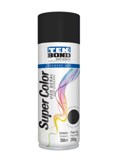 Tinta Spray Tekbond  Preto Fosco