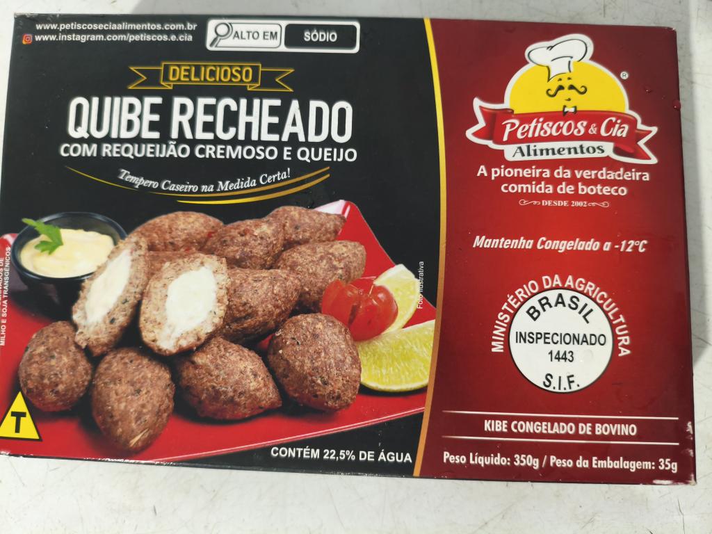 QUIBE RECHEADO C/ REQUEIJÃO CREMOSO